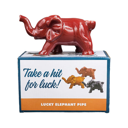 Roast & Toast Ceramic Pipe w/ Gift Box - Red Elephant [HP-C-FC-10]
