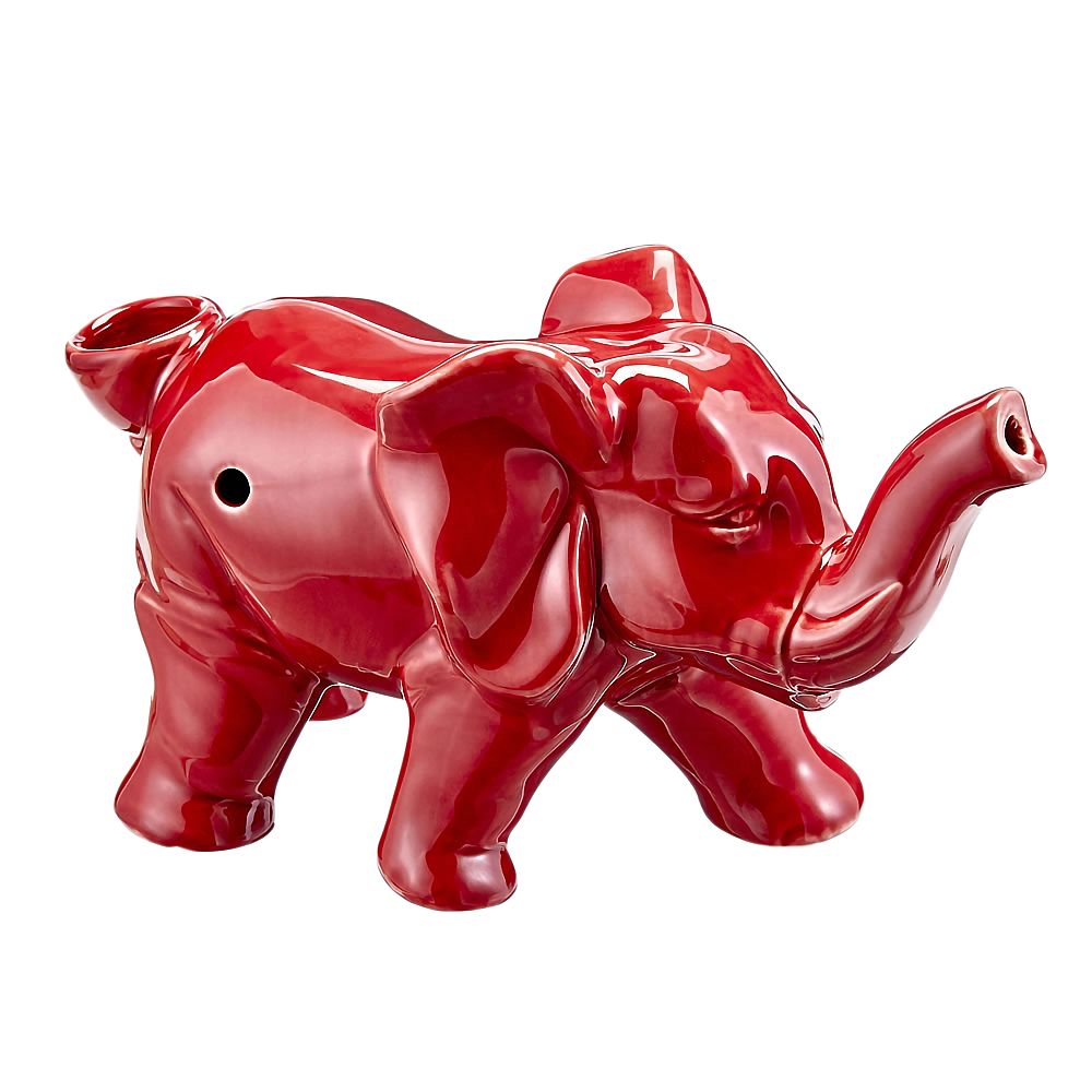 Roast & Toast Ceramic Pipe w/ Gift Box - Red Elephant [HP-C-FC-10]