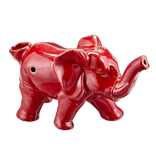 Roast & Toast Ceramic Pipe w/ Gift Box - Red Elephant [HP-C-FC-10]
