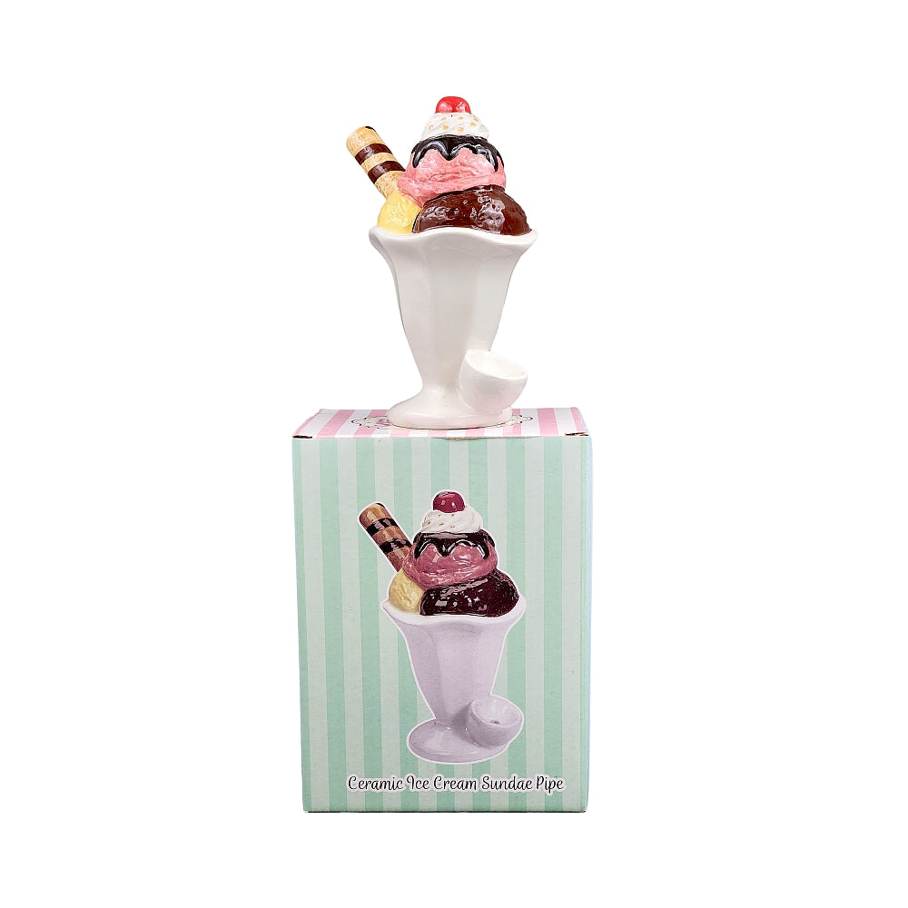 Roast & Toast Ceramic Pipe w/ Gift Box - Ice Cream Sundae [HP-C-FC-4]