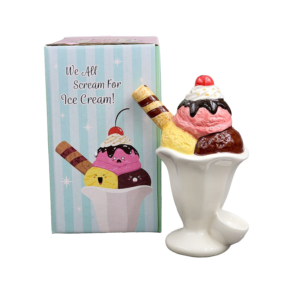 Roast & Toast Ceramic Pipe w/ Gift Box - Ice Cream Sundae [HP-C-FC-4]