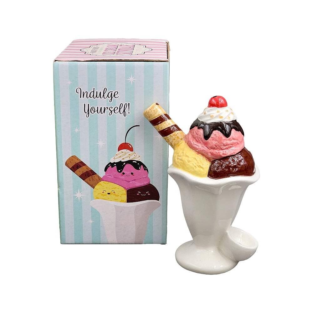 Roast & Toast Ceramic Pipe w/ Gift Box - Ice Cream Sundae [HP-C-FC-4]