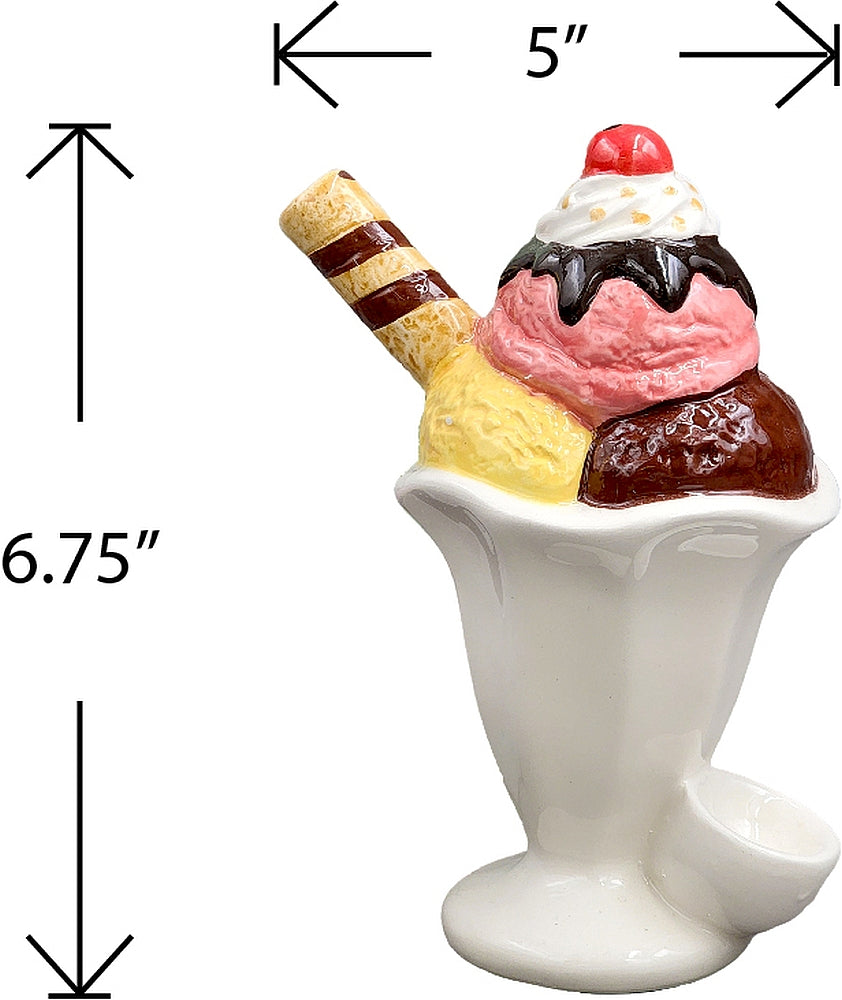 Roast & Toast Ceramic Pipe w/ Gift Box - Ice Cream Sundae [HP-C-FC-4]
