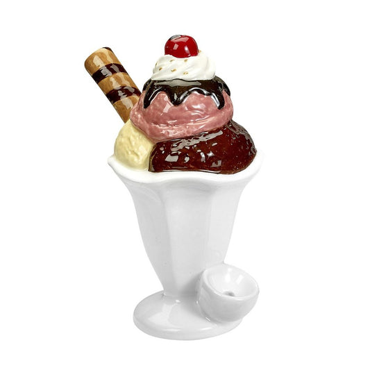 Roast & Toast Ceramic Pipe w/ Gift Box - Ice Cream Sundae [HP-C-FC-4]