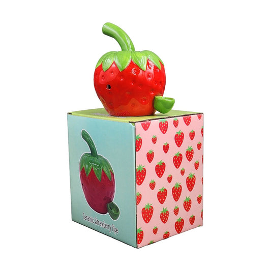 Roast & Toast Ceramic Pipe w/ Gift Box - Strawberry [HP-C-FC-5]