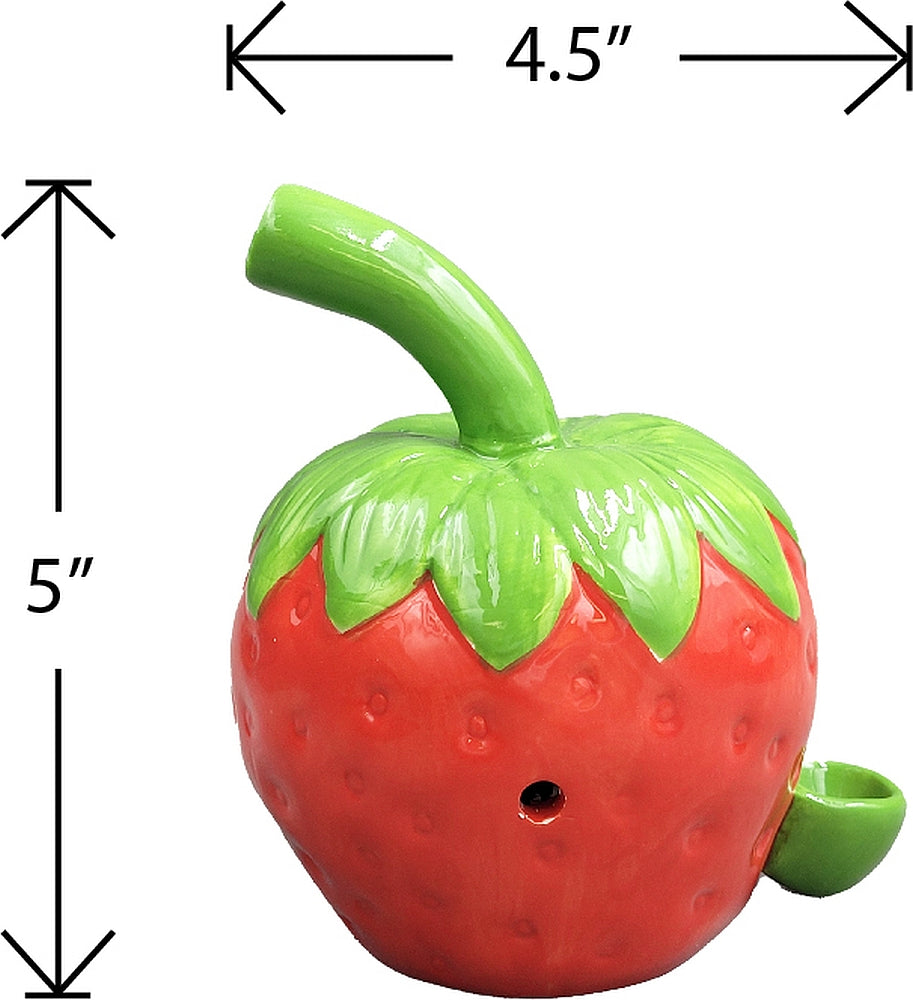 Roast & Toast Ceramic Pipe w/ Gift Box - Strawberry [HP-C-FC-5]
