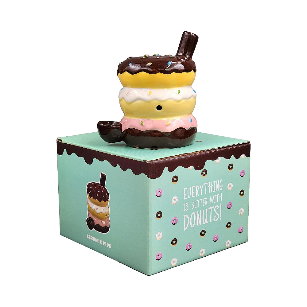 Roast & Toast Ceramic Pipe w/ Gift Box - Donut [HP-C-FC-7]