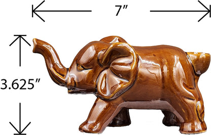 Roast & Toast Ceramic Pipe w/ Gift Box - Sienna Elephant [HP-C-FC-8]