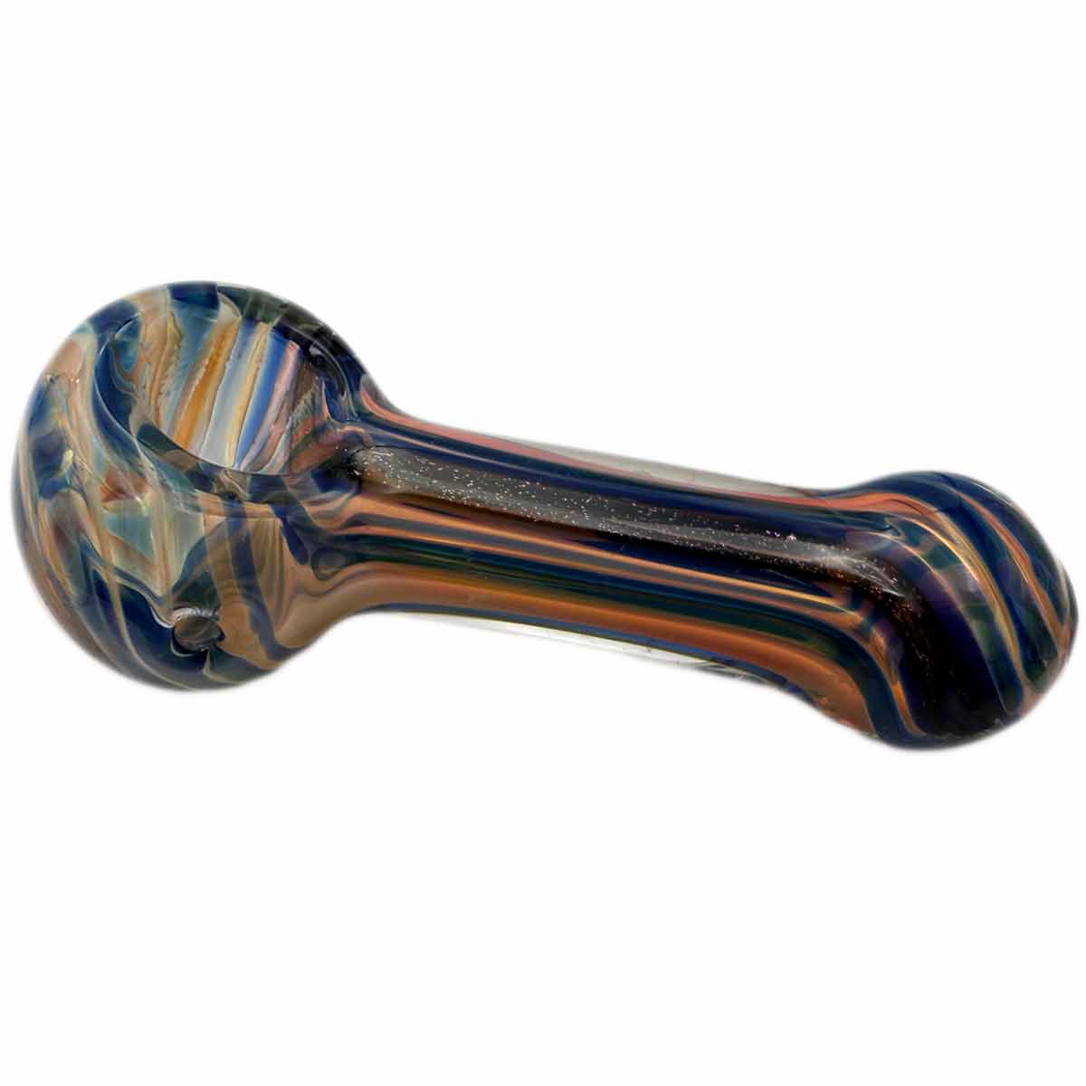 4.25” - 4.5" Fumed Dichro Glass Hand Pipe -Assorted Colors [HP-G-243]