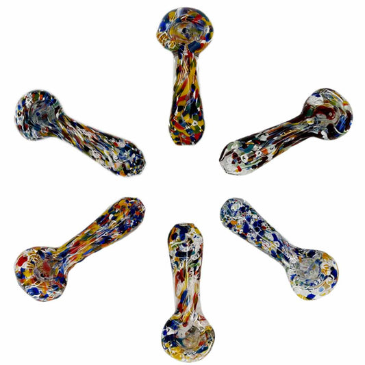 4” - 4.5" Glass Inside Out Hand Pipe - Assorted colors [Hp-G-234]