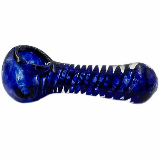 3” - 3.5” Glass Twist Hand Pipe - Assorted Colors [HP-G-236]