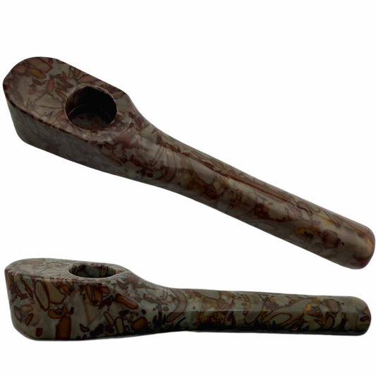 4" - 4.25" BRAND NEW! Nuwa Stone Hand Pipe [HP-J-17B]