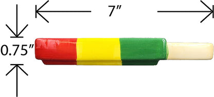 Roast & Toast Ceramic Pipe w/ Gift Box - Rasta Ice Pop  [HP-C-FC-17]