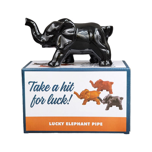 Roast & Toast Ceramic Pipe w/ Gift Box - Black Elephant [HP-C-FC-11]