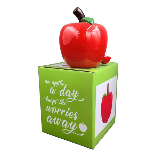 Roast & Toast Ceramic Pipe w/ Gift Box - Apple [HP-C-FC-12]