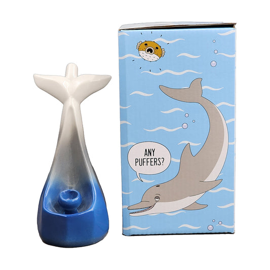 Roast & Toast Ceramic Pipe w/ Gift Box - Dolphin [HP-C-FC-14]