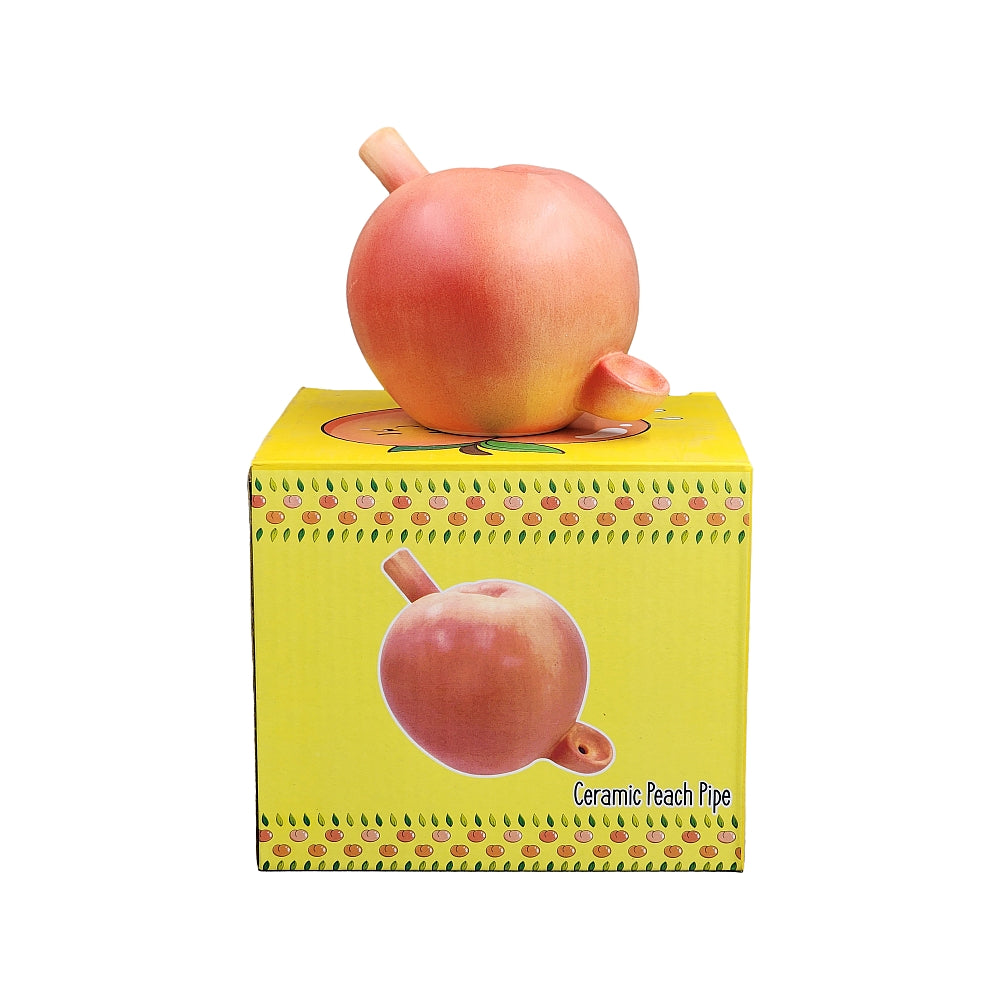 Roast & Toast Ceramic Pipe w/ Gift Box - Peach [HP-C-FC-15]