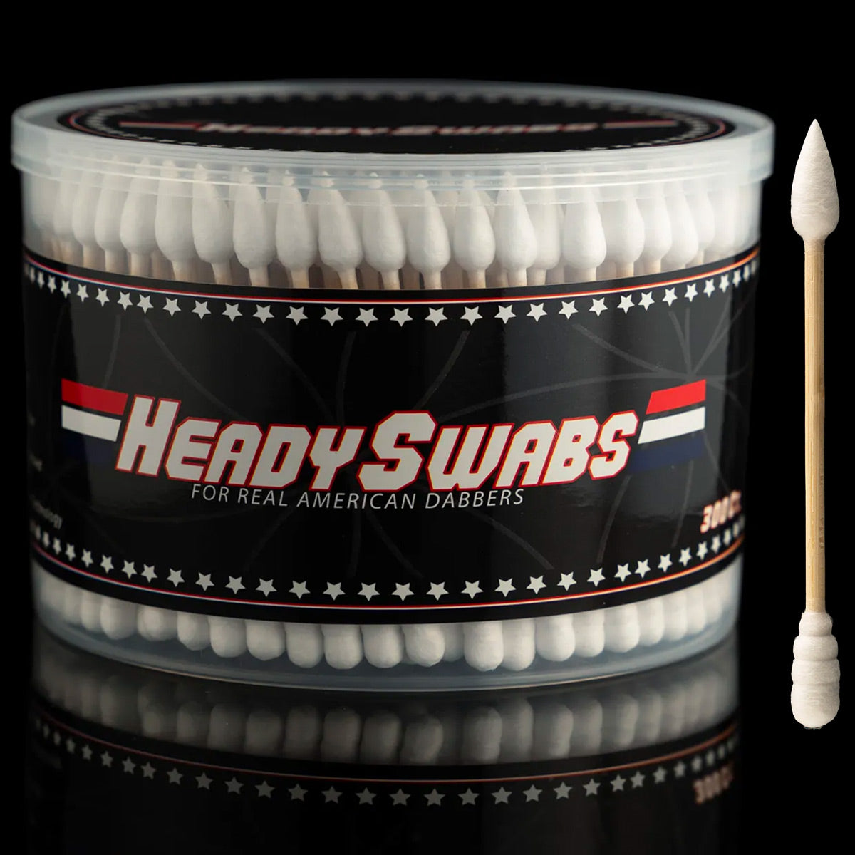 Heady Swabs 3" Dual Tip Tech 300 Count [HS-1B]