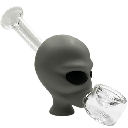5" Hybrid Alien Glass & Silicone Hand Pipe - Assorted Colors [HP-G-216]