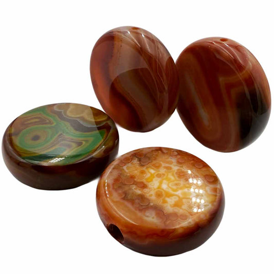 2.3” Large Round Carnelian Smoke Stone [HP-J-51B]
