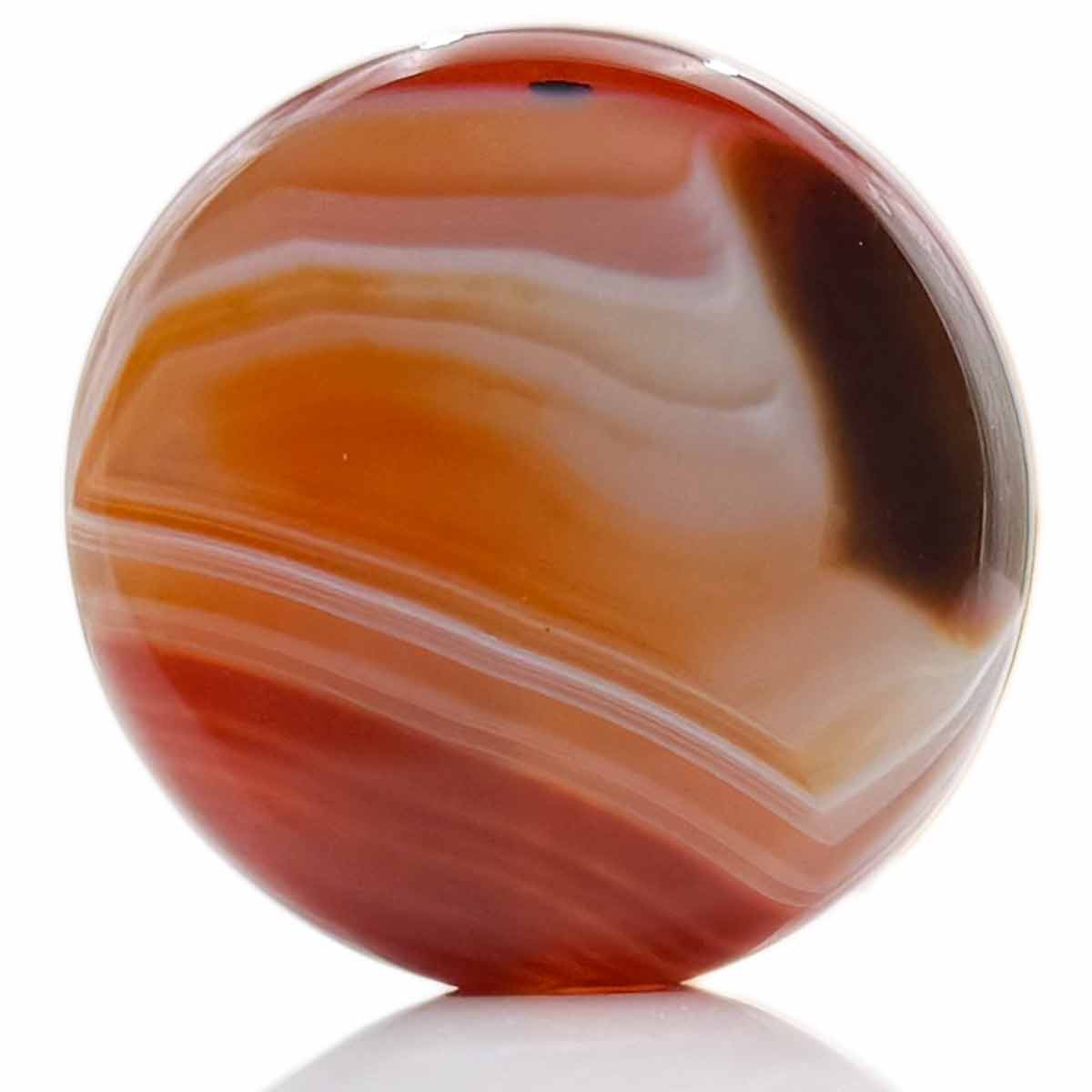 2” Medium Round Carnelian Smoke Stone [HP-J-51A]