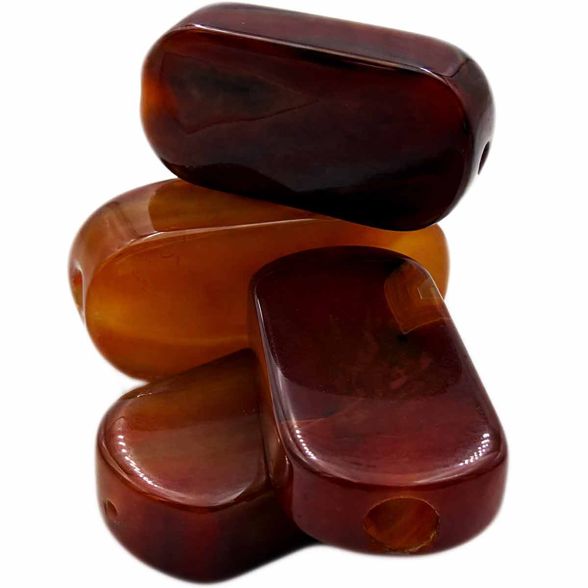 2.3” Rectangular Carnelian Smoke Stone [HP-J-51C]