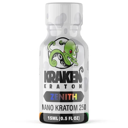 Kraken Zenith NANO 250 Liquid Kratom Extract 15ml Shot [K-KR-ZNS]