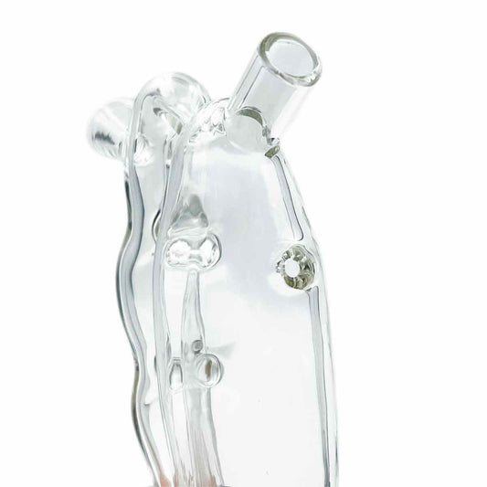 6" Glass Knuckles Bubbler - Clear [BUB-G-GN]