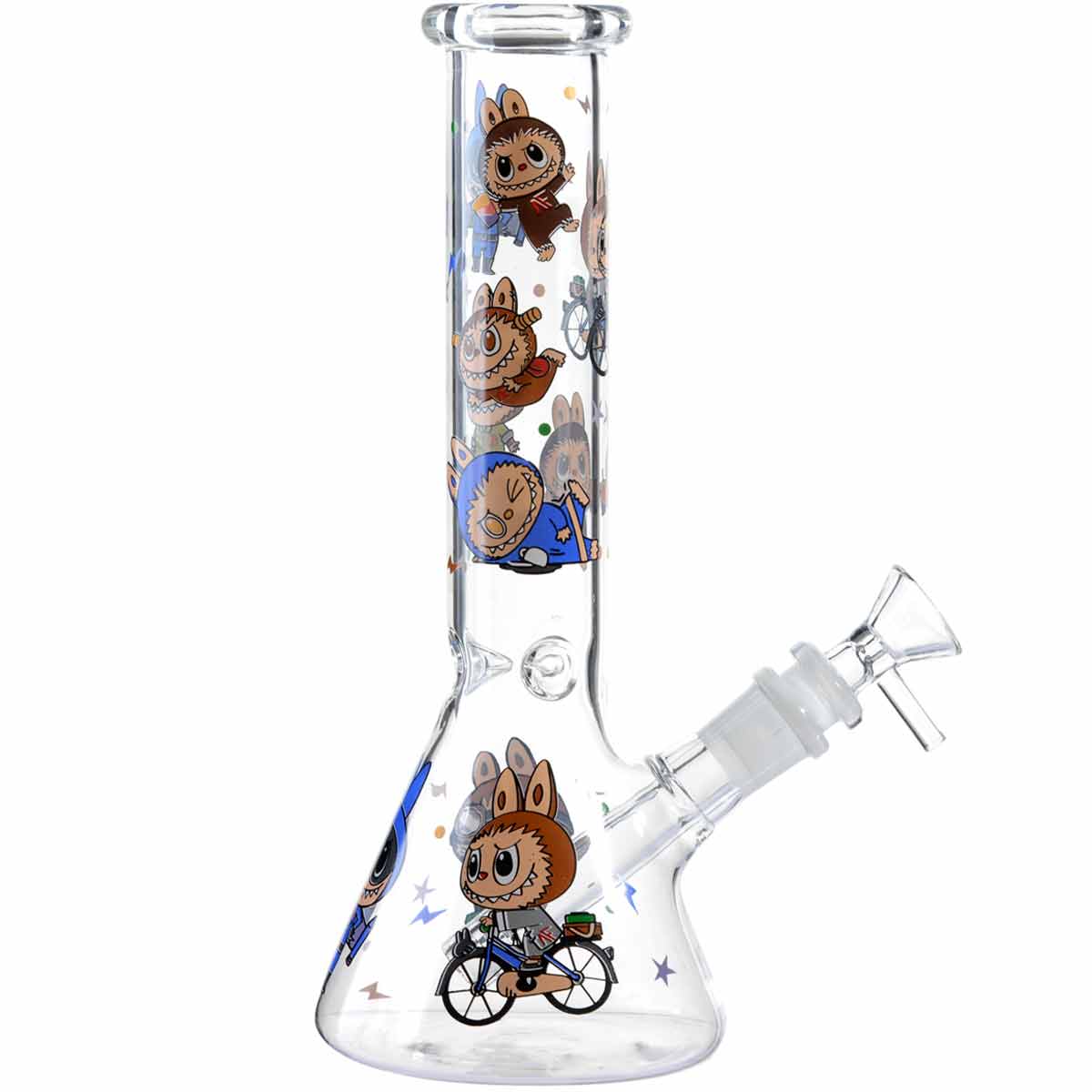 10" Beaker w/ Character Design & Accessory Pack - Assorted Colors [WP-G-293]