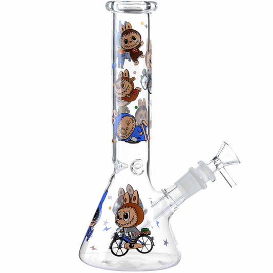 10" Beaker w/ Character Design & Accessory Pack - Assorted Colors [WP-G-293]