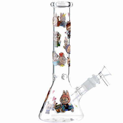 10" Beaker w/ Character Design & Accessory Pack - Assorted Colors [WP-G-293]
