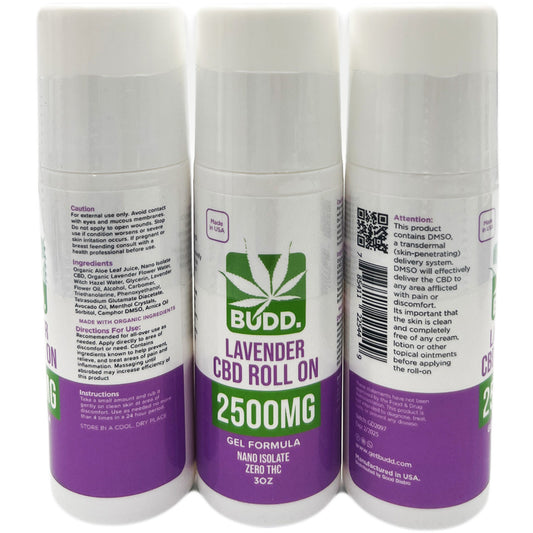 Budd. Nano Amplified Lavender Roll On 2,500mg [C-B-RO-2500]