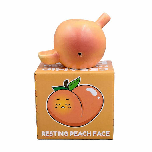 Roast & Toast Ceramic Pipe w/ Gift Box -Small Peach [HP-C-FC-15B]