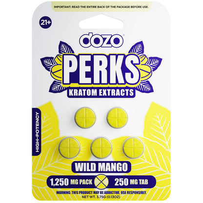 NEW DOZO Mitragynine Extract - 5Ct 250mg Tabs - 3 Flavors [K-DP-5C-250]