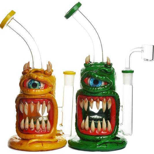 10" Banger Hanger w/ Monster Designs, Honeycomb Perc & Terp Pearl Set [WP-G-253C]