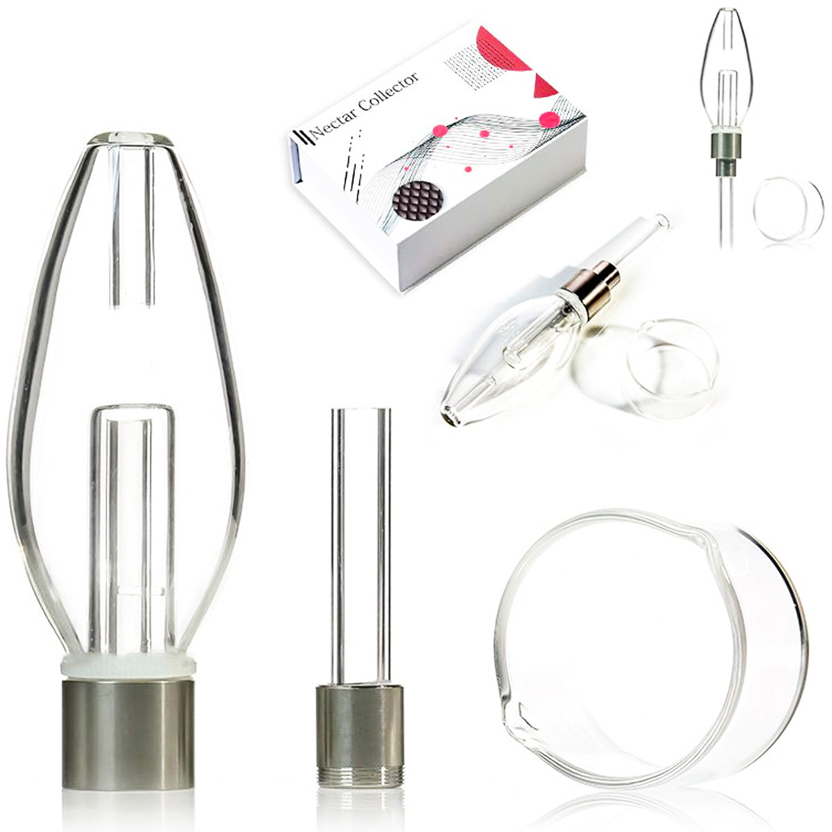 5.5" 510 Threaded Tip Nectar Collector in Gift Box - Now 4 Styles! - Assorted Colors [NC-G-89]