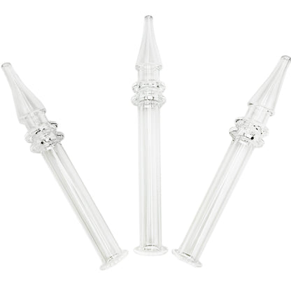 5" Quartz Dab Straw w/ Maria Rings [NC-G-54A]