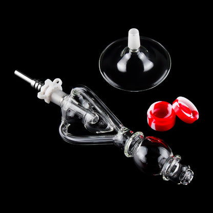 10.5" 14mm Glass Recycler Nectar Collector w/ Accessory Set [NC-G-59]