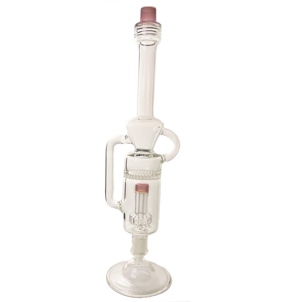 15" 14mm Glass Nectar Collector w/ Dual Perc's & Accessories - Aficionado Line #6 [NC-G-63B]