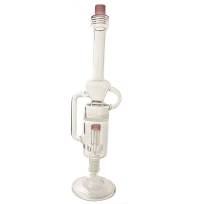15" 14mm Glass Nectar Collector w/ Dual Perc's & Accessories - Aficionado Line #6 [NC-G-63B]