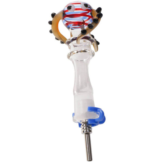 4" 10mm Glass Octopus Nectar Collector Set - Gift Box [NC-G-64]