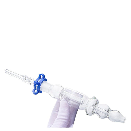 8.75" 14mm Glass Nectar Collector w/ Recycler Perc and Accessory Set  - Aficionado Line #3 [NC-G-67]