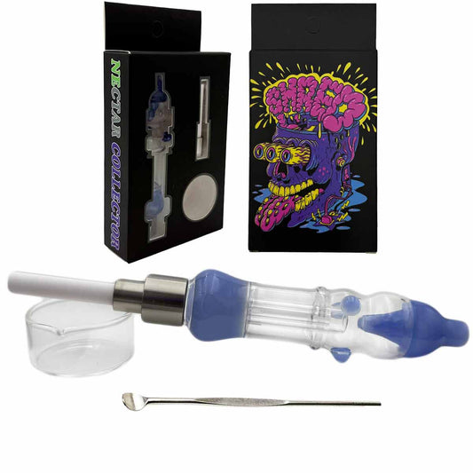 6.75" 510 Threaded Ceramic Tip Nectar Collector Set in Gift Box - Assorted Colors [NC-G-105]