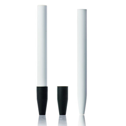 5.1" Full Ceramic Dab Straw w/ Silicone Cap [NC-C-1]