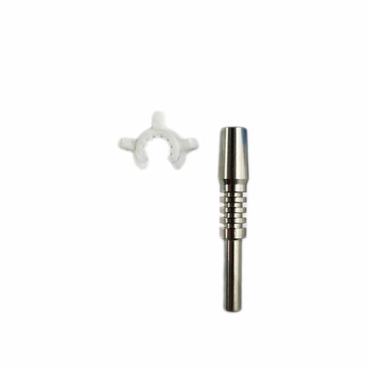 5.25"-5.75" 10mm Glass Nectar Collector w/ Twisted Dichro Design - Assorted Colors  [NC-G-112]