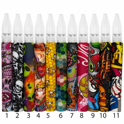 5" Dual-Use Flower Hand Pipe & Dab Straw w/ Reversible Tip - Now Over 20 Prints! [NC-S-62]