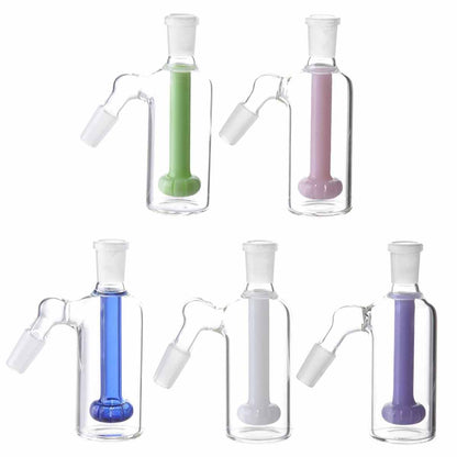 14mm Glass Ash Catchers  14mm Male 90°  & 45° - Assorted Colors [AC-19]