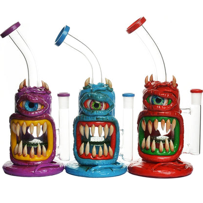 10" Banger Hanger w/ Monster Designs, Honeycomb Perc & Terp Pearl Set [WP-G-253C]