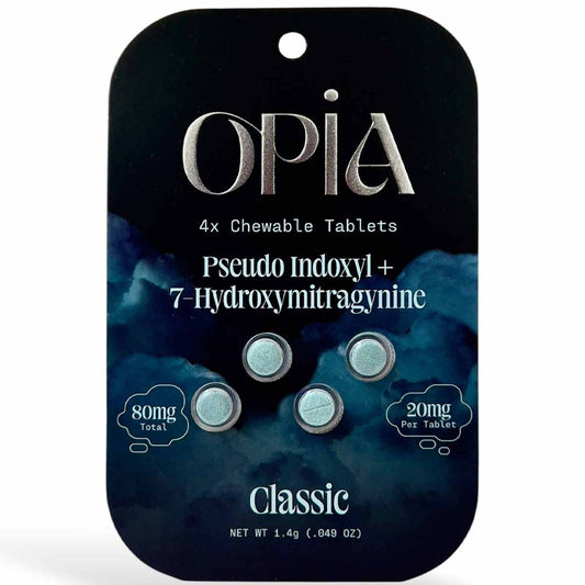 Opia 7-Hydroxymitragynine + Pseudo 20mg Tabs - 4 Ct - 3 Flavors [K-OPIA-P]