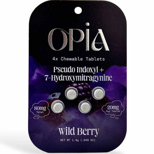 Opia 7-Hydroxymitragynine + Pseudo 20mg Tabs - 4 Ct - 3 Flavors [K-OPIA-P]